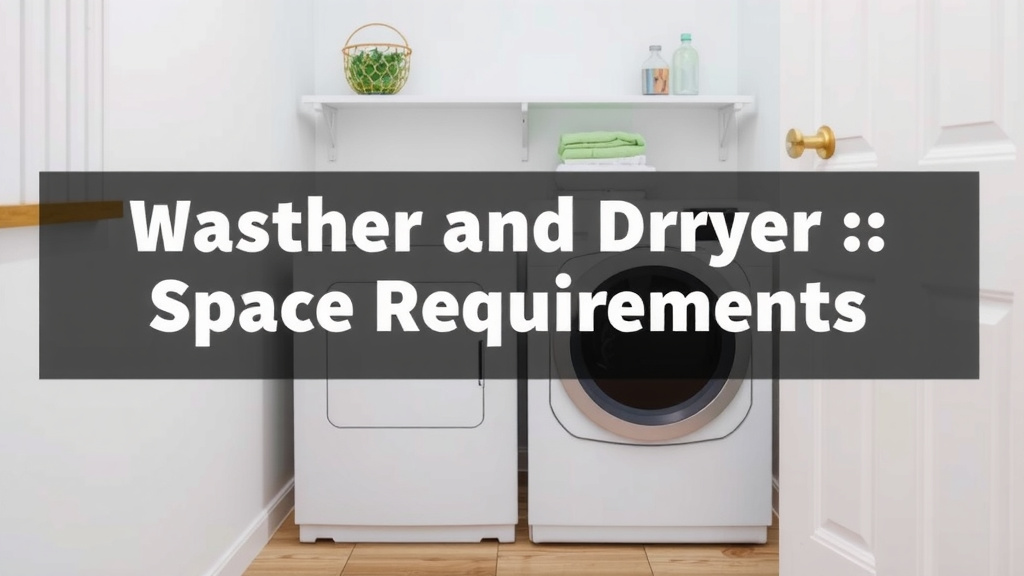 Washer and Dryer Space Requirements: How Much Room