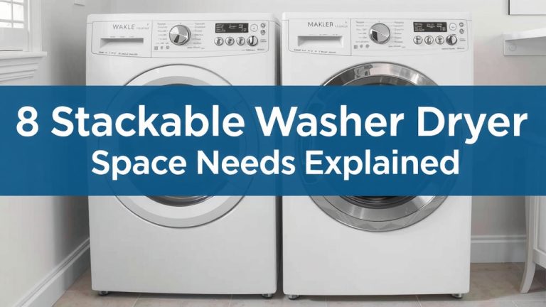 Stackable Washer Dryer Space Needs Explained