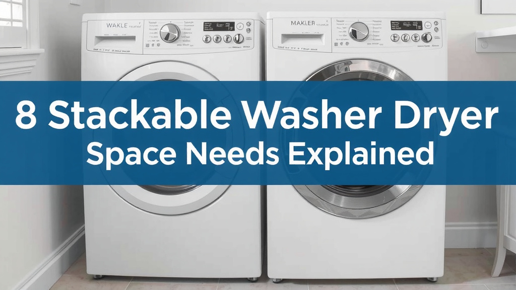 Stackable Washer Dryer Space Needs Explained