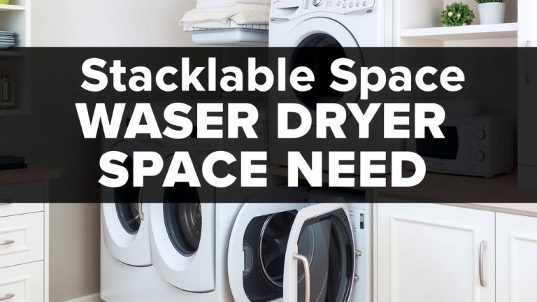 Stackable Washer Dryer Space Needs: A 2026 Guide