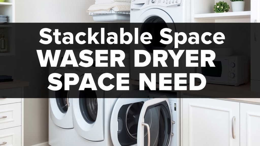 Stackable Washer Dryer Space Needs: A 2026 Guide