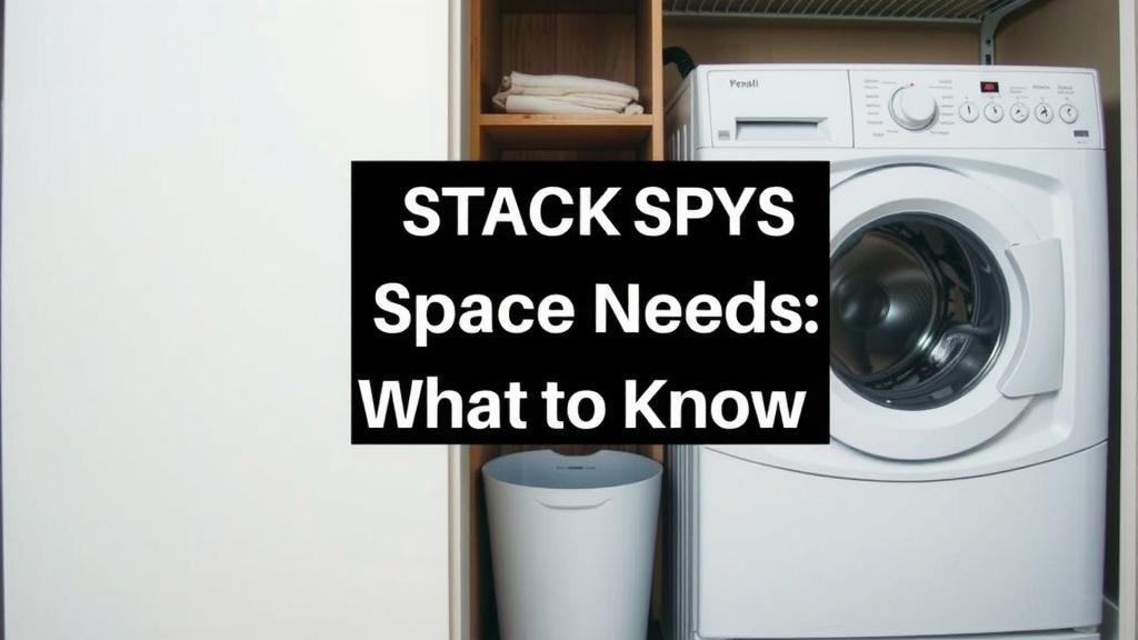 Stackable Washer Dryer Space Needs: What to Know