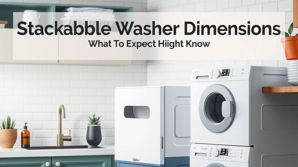 Stackable Washer Dimensions: What to Expect Height-Wise