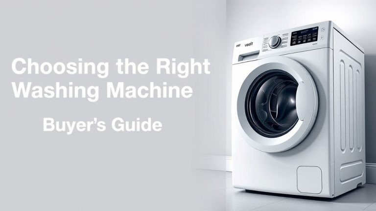 Choosing the Right Washing Machine: A Buyer's Guide