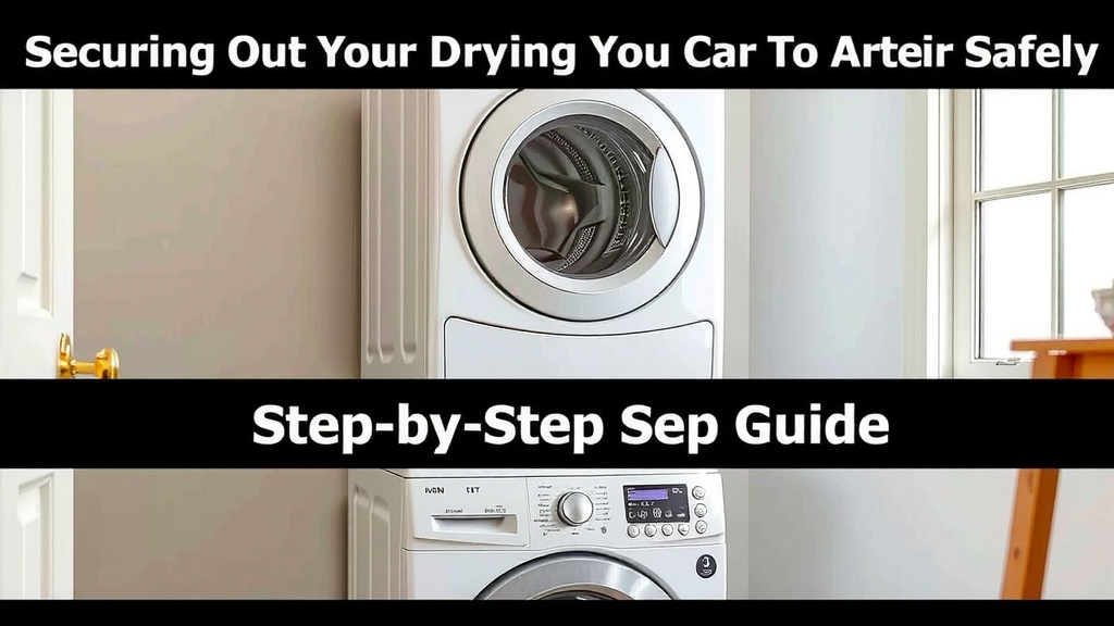 Securing Your Dryer on Top of Your Washer Safely