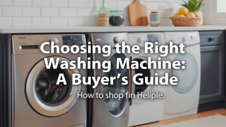Choosing the Right Washing Machine: A Buyer's Guide