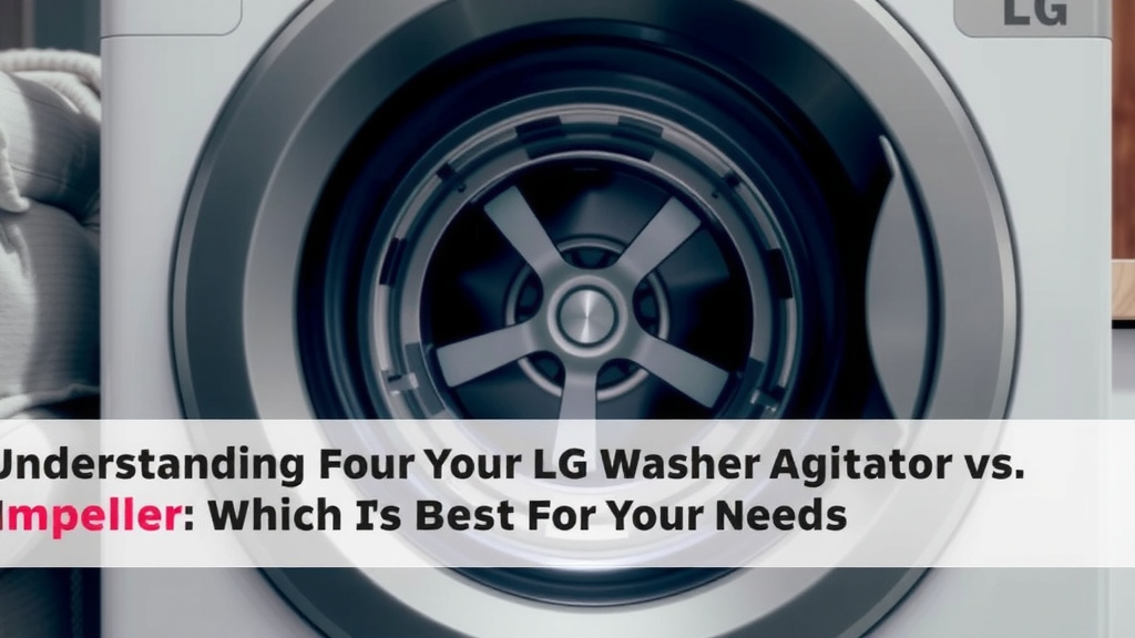 Understanding Your LG Washer's Agitator vs. Impeller System