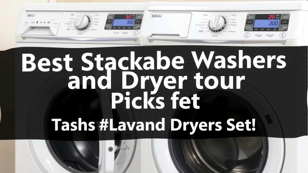 Choosing the Right Stackable Washer and Dryer Set