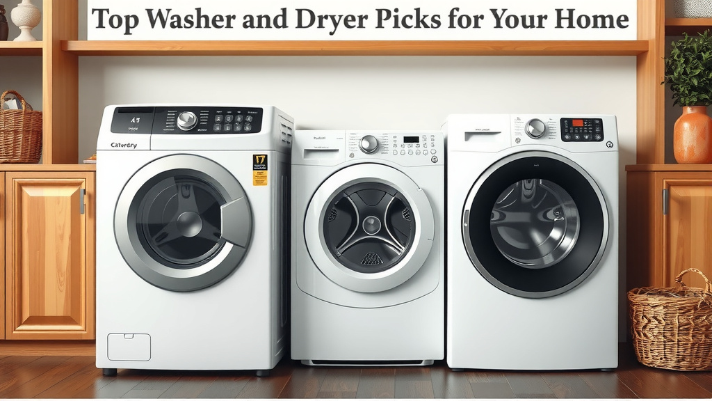 Top Washer and Dryer Picks for Your Home