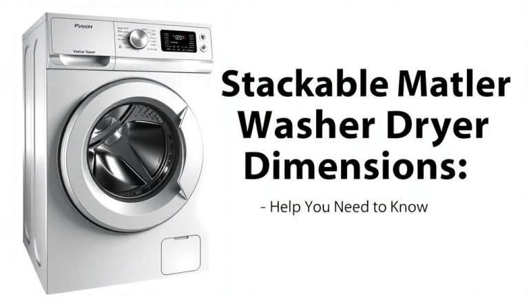 Stackable Washer Dryer Dimensions: What You Need to Know