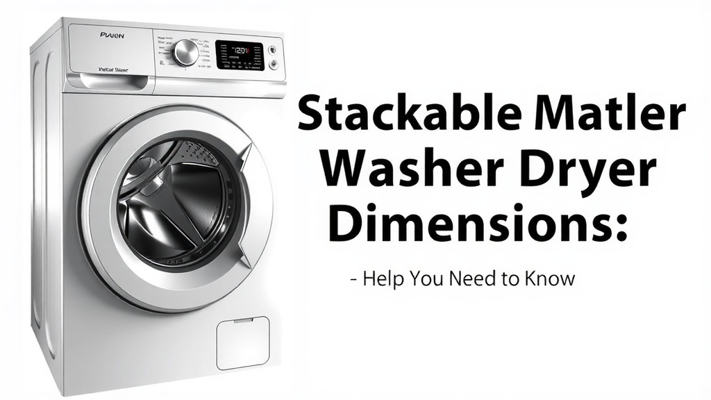 Stackable Washer Dryer Dimensions: What You Need to Know