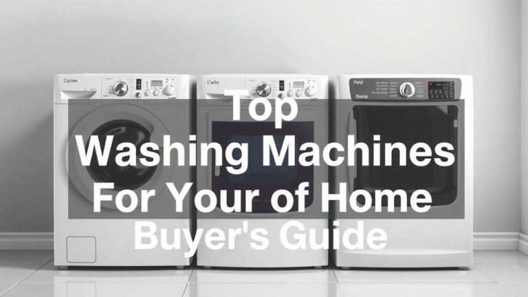 Top Washing Machines for Your Home: Buyer's Guide