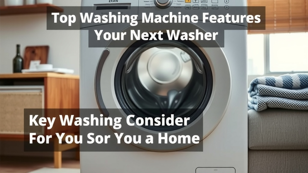 Key Features to Consider for Your Next Washer