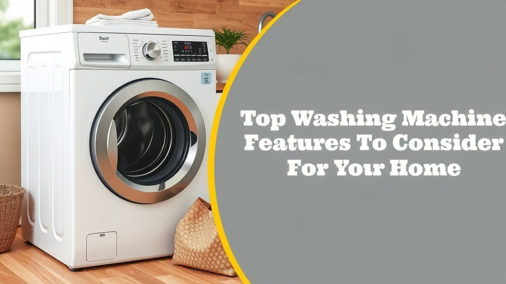 Top Washing Machine Features to Consider for Your Home