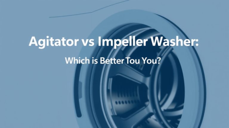 Agitator vs Impeller Washer: Which is Better for You?