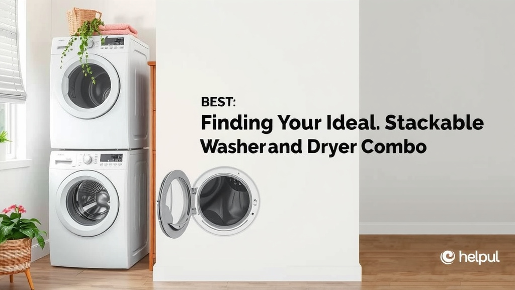 Finding Your Ideal Stackable Washer and Dryer Combo