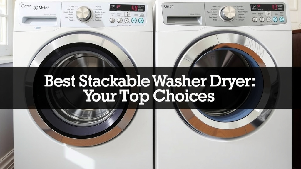 Best Stackable Washer Dryer: Your Top Choices