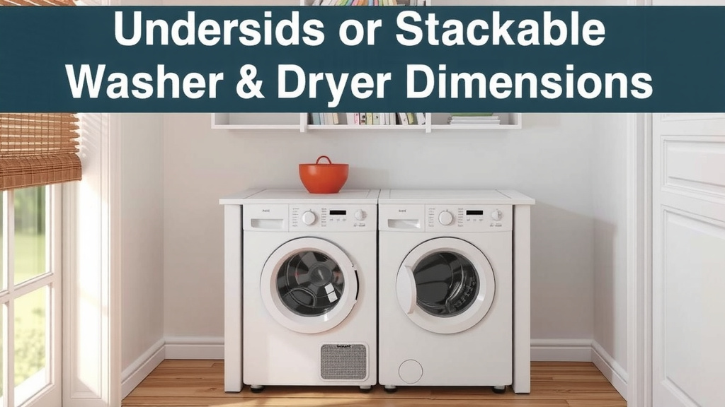 Understanding Stackable Washer and Dryer Dimensions