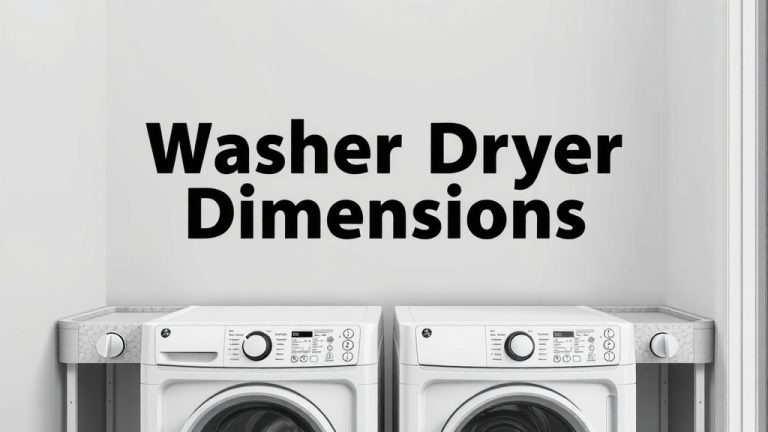 Stackable Washer Dryer Dimensions: What You Need to Know