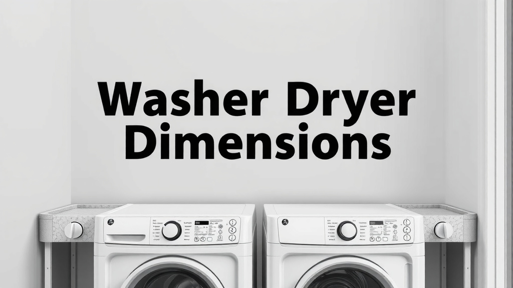 Stackable Washer Dryer Dimensions: What You Need to Know