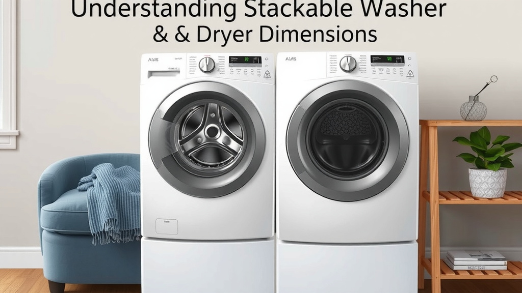 Understanding Stackable Washer and Dryer Dimensions