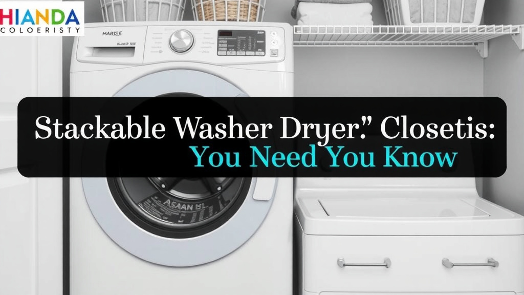 Stackable Washer Dryer Closet Size: What You Need to Know
