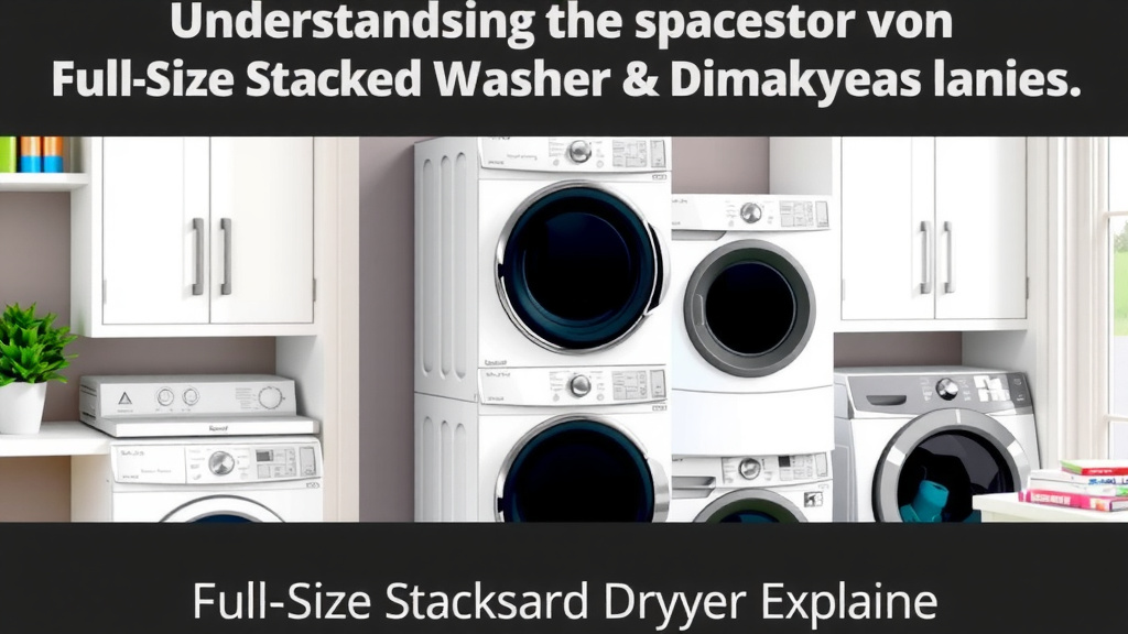 Understanding the Space Needs for Full-Size Stackable Washer & Dryer Units