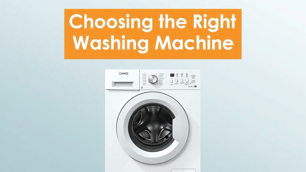Choosing the Right Washing Machine: Your Guide