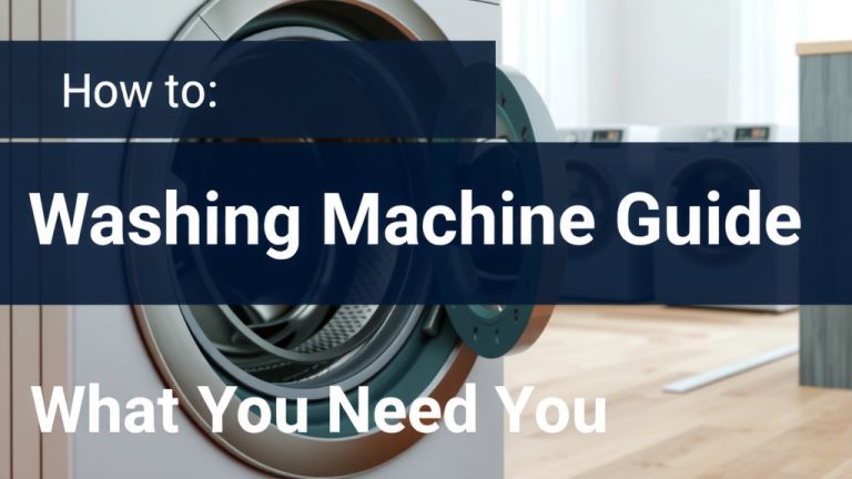 Washing Machine Buying Guide: What You Need to Know