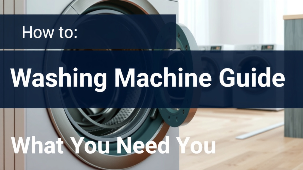 Washing Machine Buying Guide: What You Need to Know