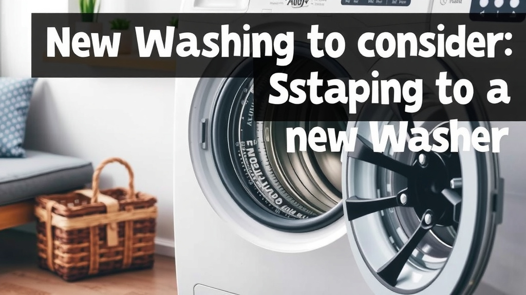 Key Things to Consider When Shopping for a New Washer
