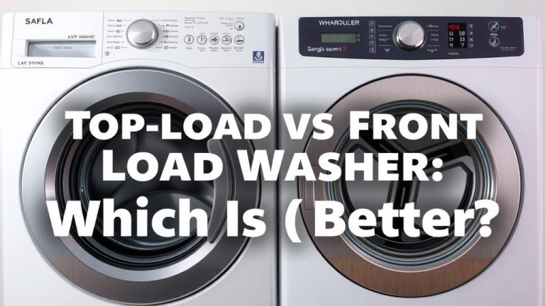 Top-Load vs Front-Load Washer: Which is Better