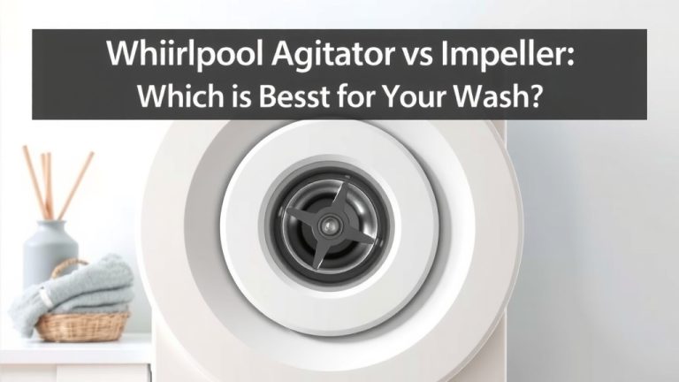 Whirlpool Agitator vs Impeller: Which is Best for Your Wash